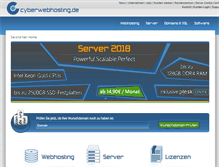 Tablet Screenshot of cyberwebhosting.de